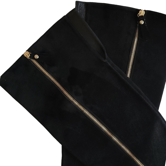 STUART Weitzman Over the Knee Boot Black Suede Heels - Picture 9 of 10